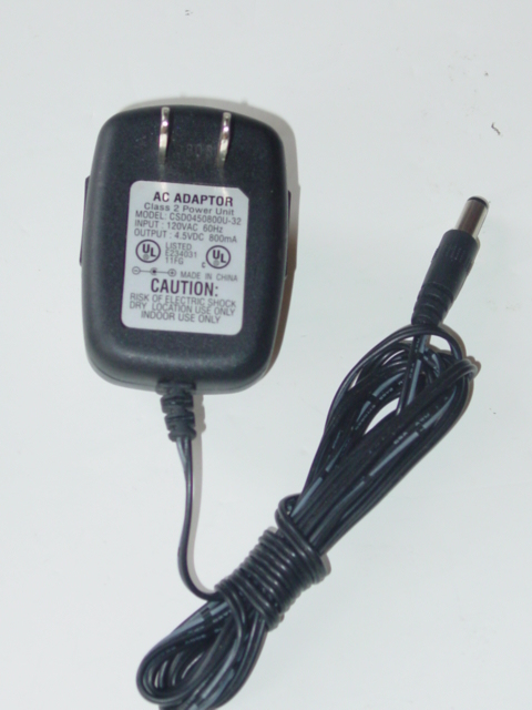 NEW CSD0450800U-32 AC Adapter 4.5V 800mA 0.8A CSD0450800U32 - Click Image to Close